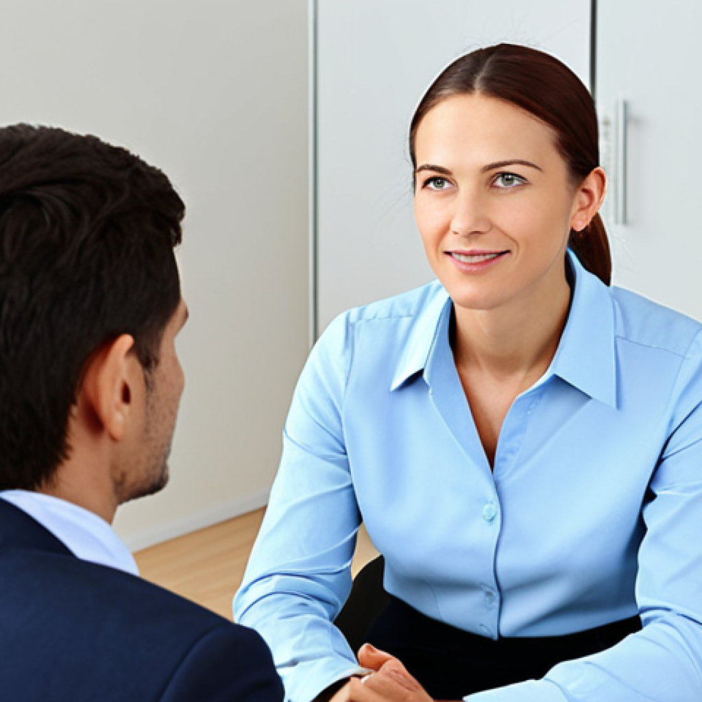 건강코칭 현장 실습 성공 팁 - Empathetic Listening**
"A professional health coach, fully clothed in a modest business casual outf...