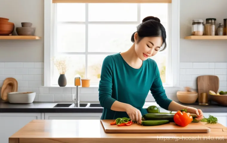건강코칭과 성과 기반 평가 - **Prompt:** A dynamic, inspiring scene capturing a Japanese woman in her early 40s experiencing the ...
