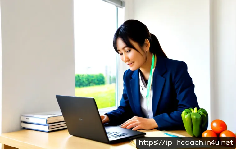 건강코칭 교육 후 진로 탐색 - Photorealistic career exploration scene for health coaching education, a Japanese adult learner in s...